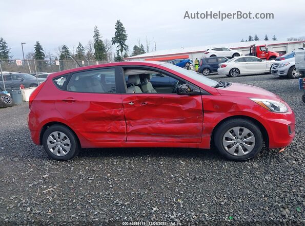 KMHCT5AE0GU240109 2016 HYUNDAI ACCENT Красный Вид задней части салона
