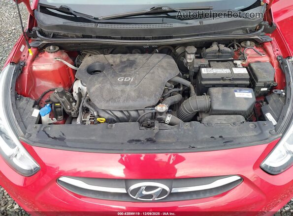 KMHCT5AE0GU240109 2016 HYUNDAI ACCENT Красный Вид сзади