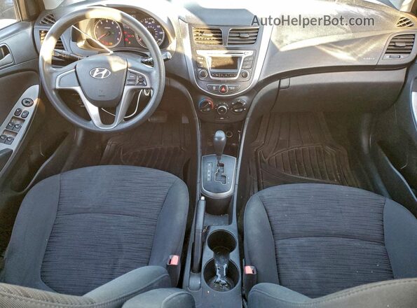 KMHCT5AEXGU287180 2016 HYUNDAI ACCENT Угольный Вид панели приборов