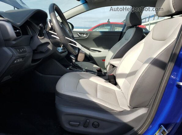 KMHCX5LD1MU260423 2021 HYUNDAI IONIQ Blue წინა სალონის ხედი
