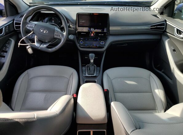 KMHCX5LD1MU260423 2021 HYUNDAI IONIQ Blue წინა პანელის ხედი