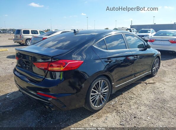 KMHD04LB6HU338489 2017 HYUNDAI ELANTRA Black Trasero derecho