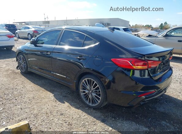 KMHD04LB6HU338489 2017 HYUNDAI ELANTRA Black Trasero izquierdo