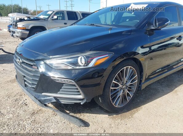 KMHD04LB6HU338489 2017 HYUNDAI ELANTRA Black Vista frontal