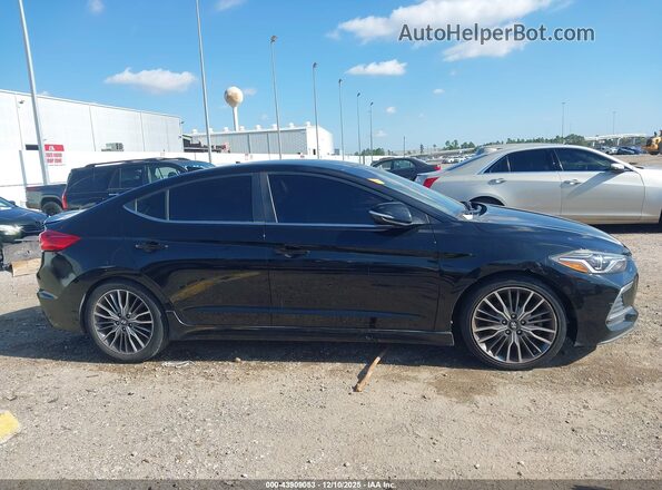 KMHD04LB6HU338489 2017 HYUNDAI ELANTRA Black Vista interior trasera