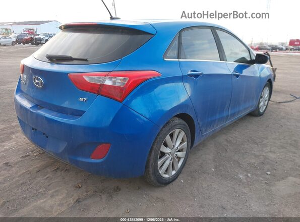 KMHD35LH0HU350185 2017 HYUNDAI ELANTRA GT Blue Հետևի աջ