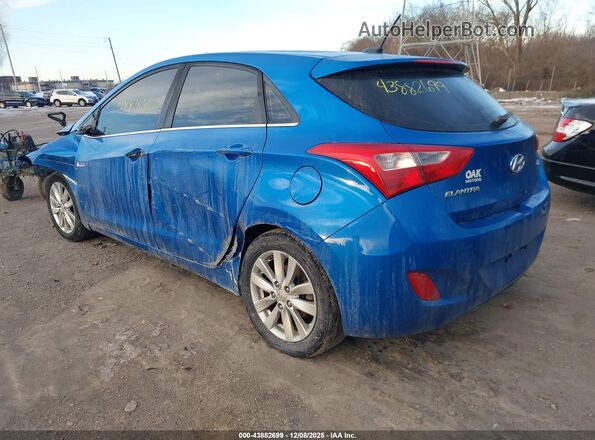 KMHD35LH0HU350185 2017 HYUNDAI ELANTRA GT Blue Հետևի ձախ