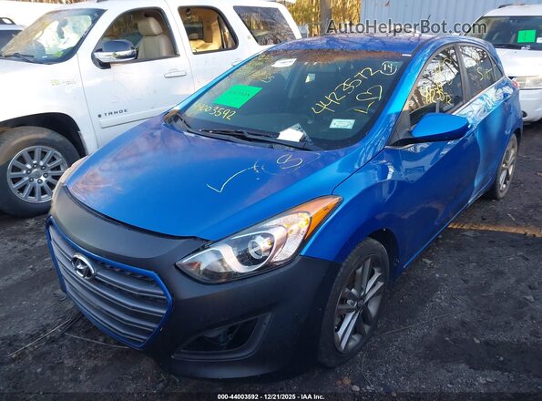 KMHD35LHXHU363820 2017 HYUNDAI ELANTRA GT Синий 
