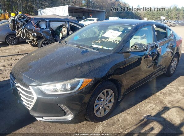 KMHD74LF9JU508316 2018 HYUNDAI ELANTRA Черный Передняя левая четверть