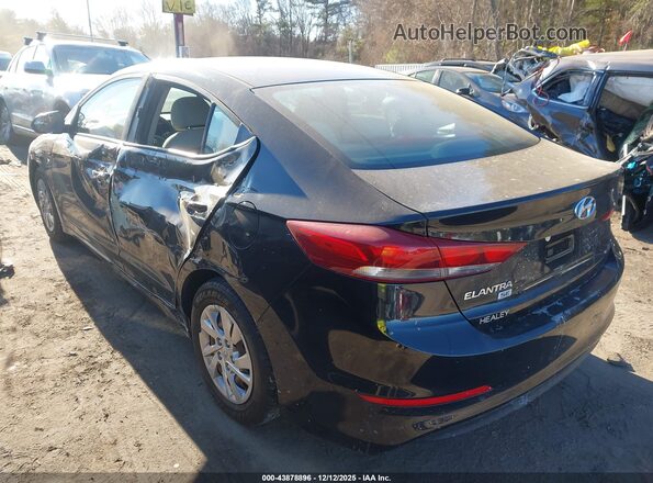 KMHD74LF9JU508316 2018 HYUNDAI ELANTRA Черный Задняя левая четверть