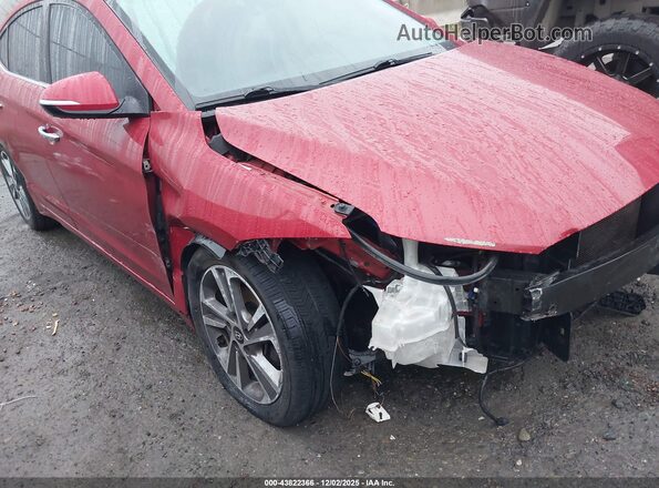 KMHD84LF0HU102187 2017 HYUNDAI ELANTRA Red Vista frontal