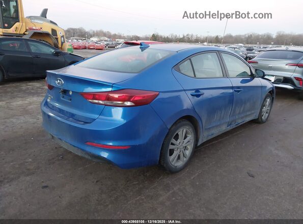 KMHD84LF9HU208993 2017 HYUNDAI ELANTRA Blue Rear right