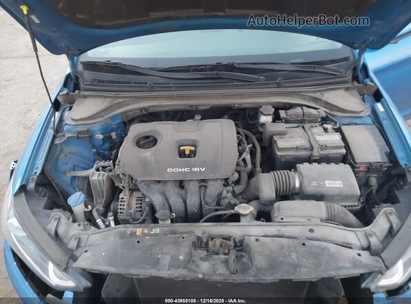 KMHD84LF9HU208993 2017 HYUNDAI ELANTRA Blue Rear view