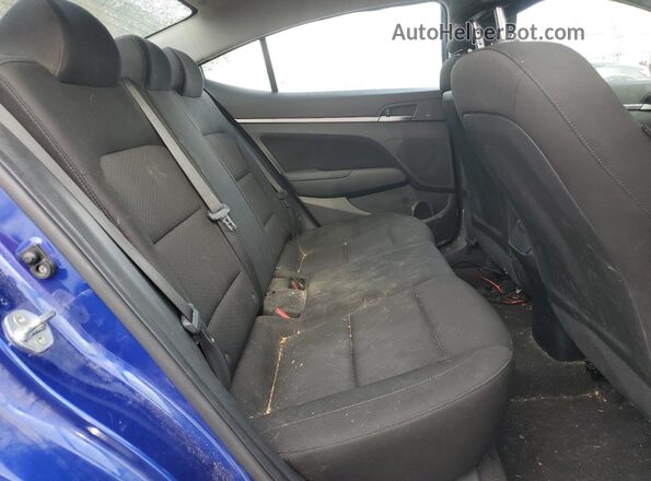 KMHD84LF9LU109762 2020 HYUNDAI ELANTRA Blue უკანა სავარძლების ხედი