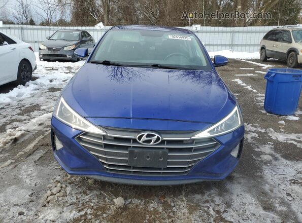 KMHD84LF9LU109762 2020 HYUNDAI ELANTRA Blue წინა ხედი