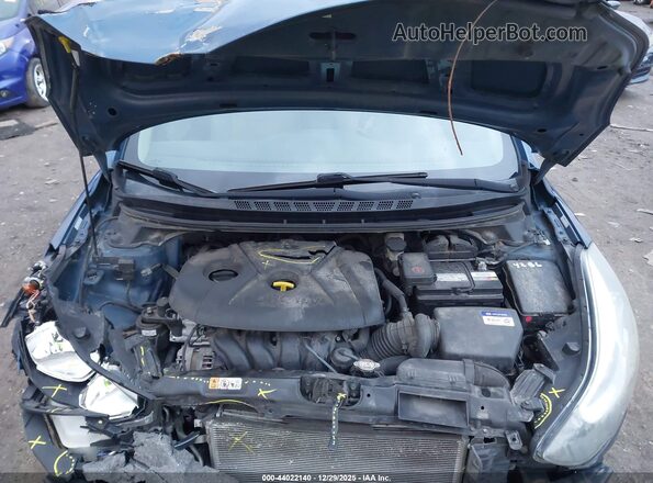 KMHDH4AE4GU645356 2016 HYUNDAI ELANTRA Blue Vista trasera
