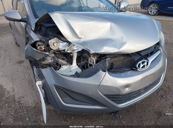KMHDH4AEXGU483328 2016 HYUNDAI ELANTRA Silver წინა ხედი