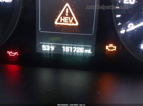 KMHE24L11GA011875 2016 HYUNDAI SONATA HYBRID Серебряный 