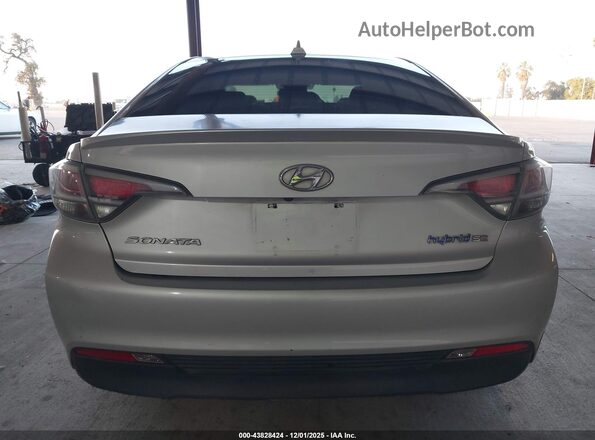 KMHE24L11GA011875 2016 HYUNDAI SONATA HYBRID Серебряный 