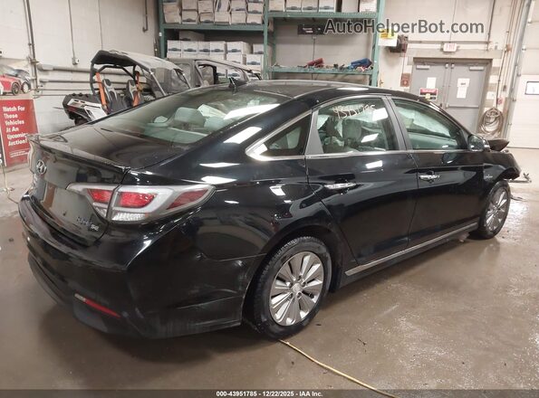 KMHE24L16HA059535 2017 HYUNDAI SONATA HYBRID Black Rear right