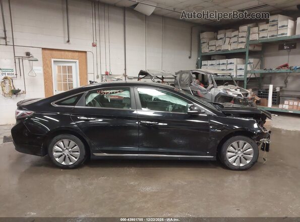 KMHE24L16HA059535 2017 HYUNDAI SONATA HYBRID Black 360 interior view