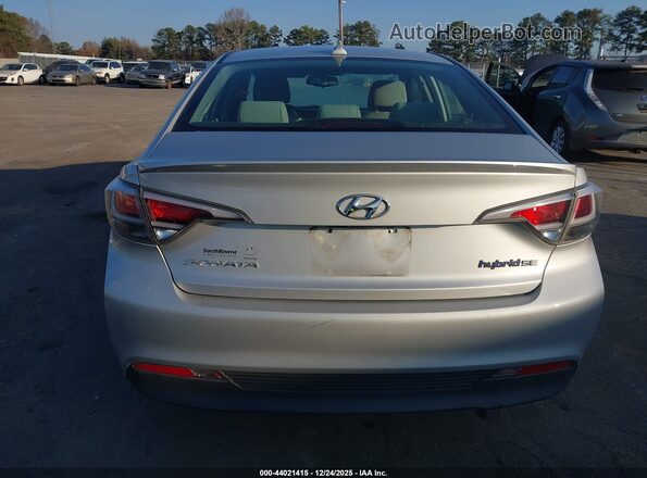 KMHE24L17GA010651 2016 HYUNDAI SONATA HYBRID Silver 