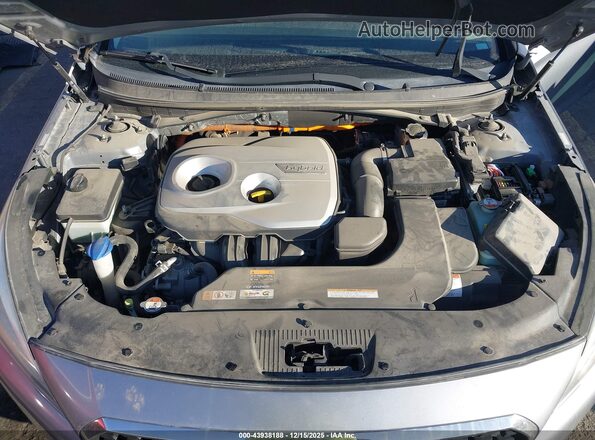 KMHE24L17GA028325 2016 HYUNDAI SONATA HYBRID Silver უკანა ხედი