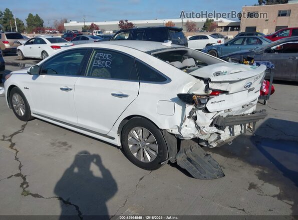 KMHE24L18HA059438 2017 HYUNDAI SONATA HYBRID Белый 
