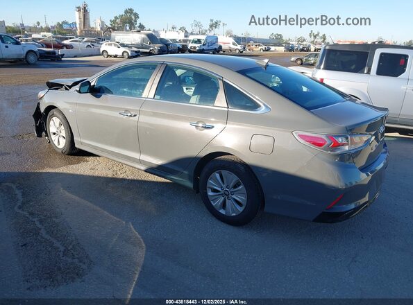 KMHE24L33KA093599 2019 HYUNDAI SONATA HYBRID Gray უკანა მარცხენა
