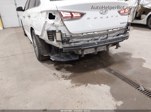 KMHE24L36KA090454 2019 HYUNDAI SONATA HYBRID Белый Вид спереди