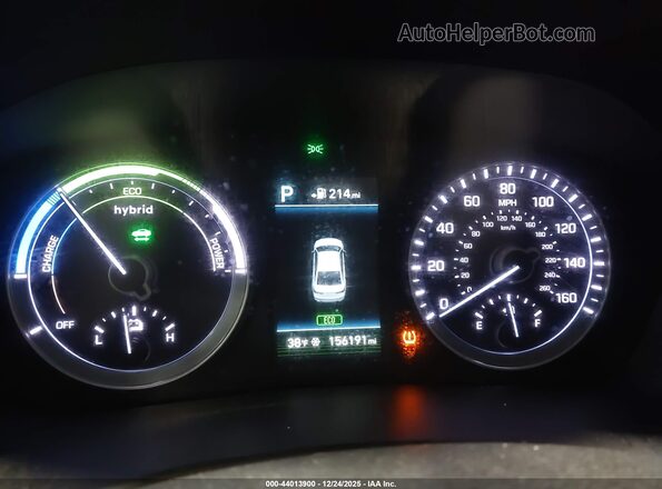 KMHE24L36KA090454 2019 HYUNDAI SONATA HYBRID Белый Вид задних сидений