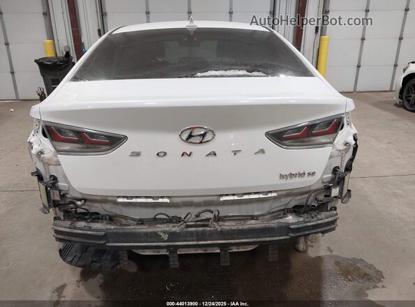KMHE24L36KA090454 2019 HYUNDAI SONATA HYBRID Белый 