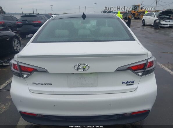 KMHE34L13GA009610 2016 HYUNDAI SONATA HYBRID White 