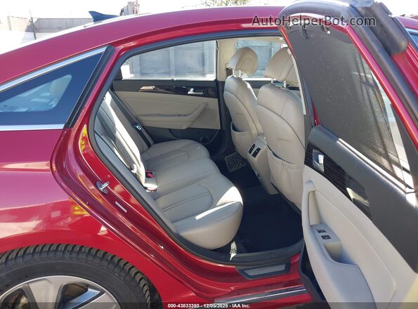 KMHE34L15GA024366 2016 HYUNDAI SONATA HYBRID Burgundy Вид салону спереду
