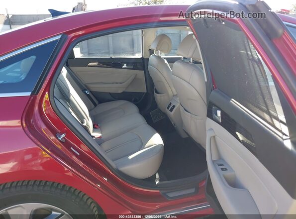 KMHE34L15GA024366 2016 HYUNDAI SONATA HYBRID Burgundy Вид наклейки з VIN-кодом