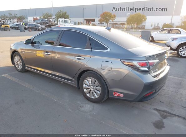 KMHE54L23HA074770 2017 HYUNDAI SONATA PLUG-IN HYBRID Серый Задняя левая четверть
