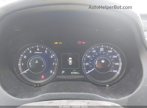 KMHFG4JG3GA527152 2016 HYUNDAI AZERA Silver Vista de los asientos traseros