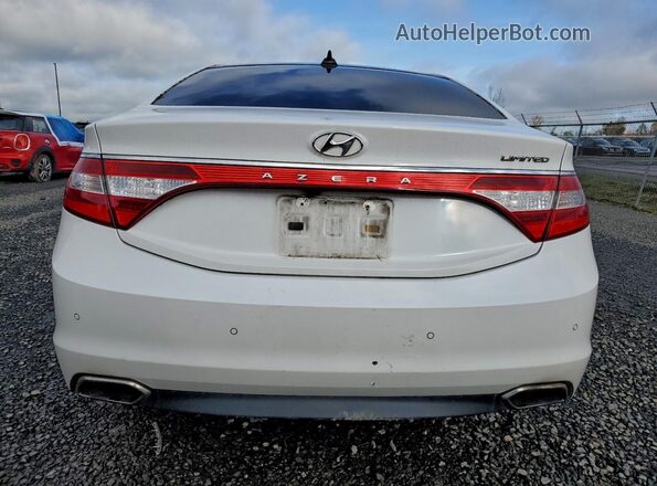 KMHFH4JG7HA581004 2017 HYUNDAI AZERA White Vista trasera