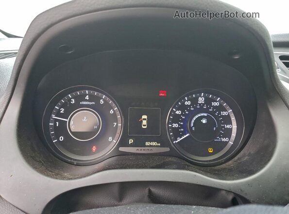 KMHFH4JG7HA581004 2017 HYUNDAI AZERA White Vista del cuadro de instrumentos