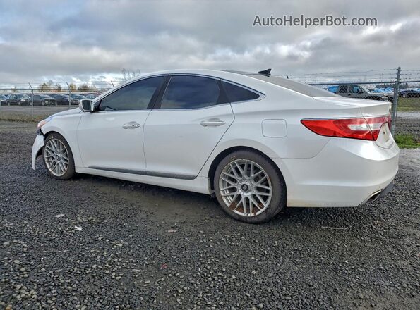 KMHFH4JG7HA581004 2017 HYUNDAI AZERA White Trasero izquierdo