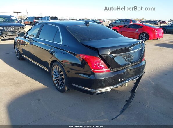 KMHG34JA5HU024606 2017 GENESIS G90 Black Trasero izquierdo