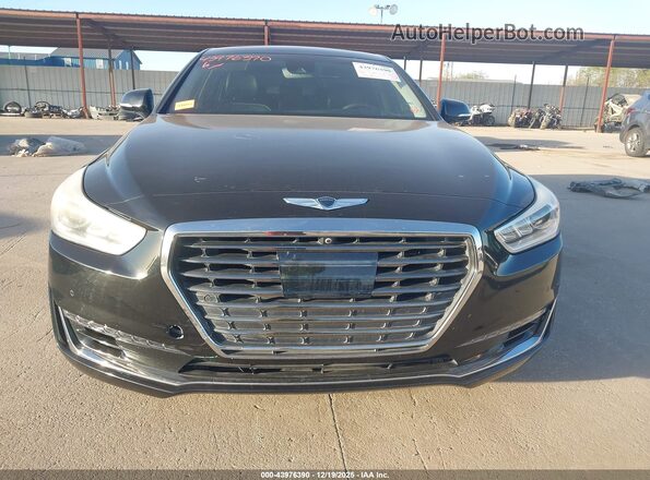 KMHG34JA5HU024606 2017 GENESIS G90 Black Vista del cuadro de instrumentos