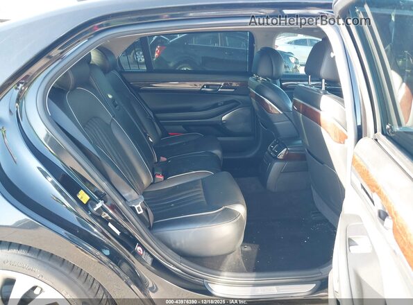 KMHG34JA5HU024606 2017 GENESIS G90 Black Vista de la etiqueta del VIN