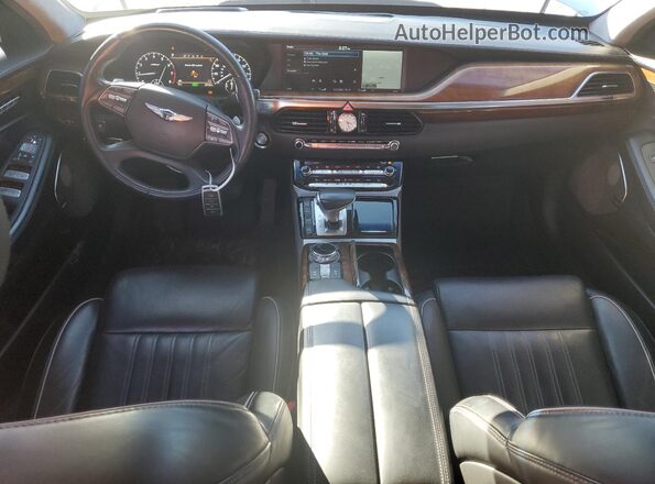 KMHG34JAXHU020356 2017 GENESIS G90 White წინა პანელის ხედი