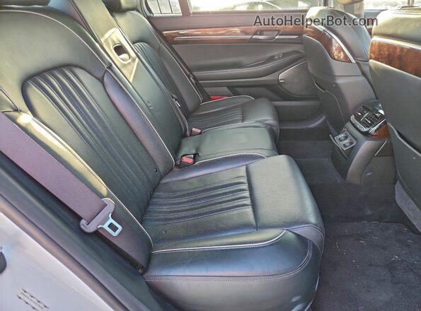KMHG34JAXHU020485 2017 GENESIS G90 White Հետևի նստատեղերի տեսք