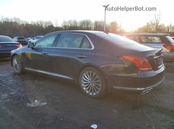 KMHG54JH1JU044168 2018 GENESIS G90 Blue უკანა მარცხენა
