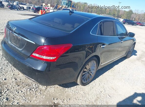 KMHGH4JH8GU101871 2016 HYUNDAI EQUUS Black Tył prawy