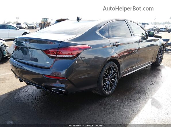 KMHGN4JEXKU291115 2019 GENESIS G80 Gray Հետևի աջ