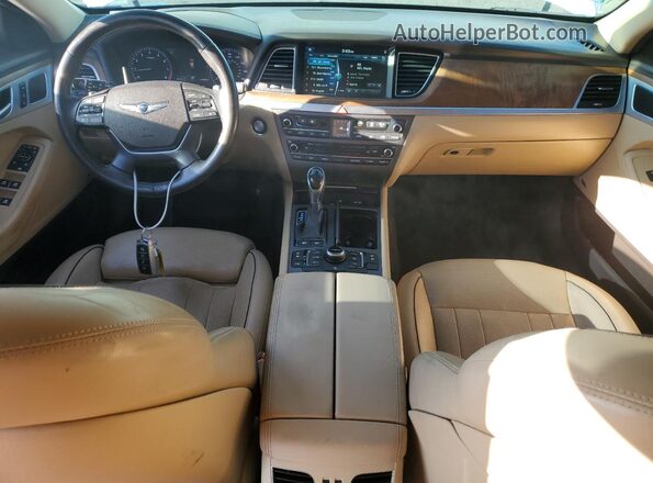 KMHGN4JF1HU200945 2017 GENESIS G80 White წინა პანელის ხედი