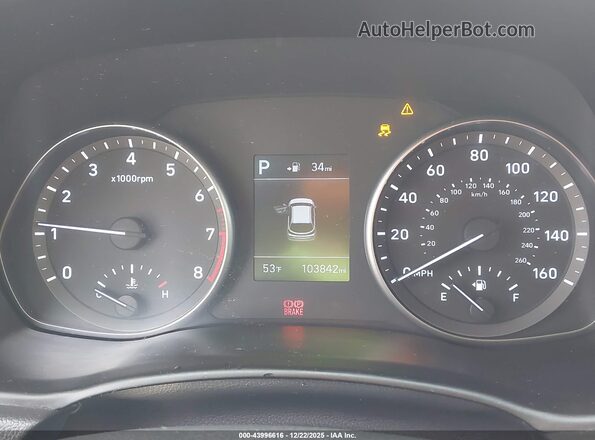 KMHH35LE8KU091783 2019 HYUNDAI ELANTRA GT White Հետևի նստատեղերի տեսք